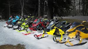 Snowmobiles background